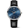 Portofino 40mm Blue/Rose Dial Men's Leather Strap Watch