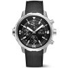 Aquatimer 44mm Black Dial Men's Rubber Strap Chronograph Watch