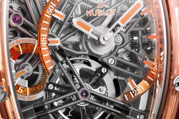 Hublot Spirit of Big Bang TOURBILLON ORANGE SAPPHIRE Ref# 645.JO.0120.RT