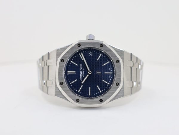 Audemars Piguet Royal Oak Jumbo Extra-Thin Stainless Steel 39mm Blue 16202ST.OO.1240ST.01