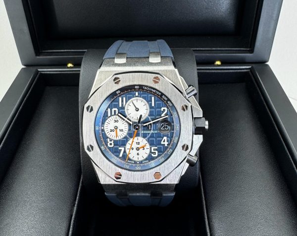 Audemars Piguet Royal Oak Offshore Chronograph Watch-Blue Dial 42mm-26470ST.OO.A027CA.01