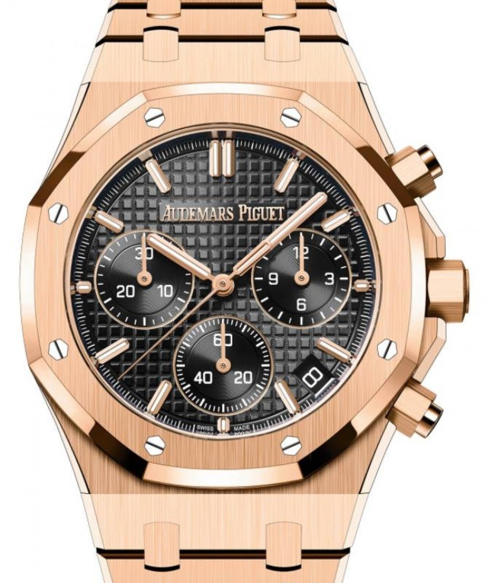 Audemars Piguet Royal Oak Selfwinding Chronograph Rose Gold 41mm Black Dial 26240OR.OO.1320OR.02