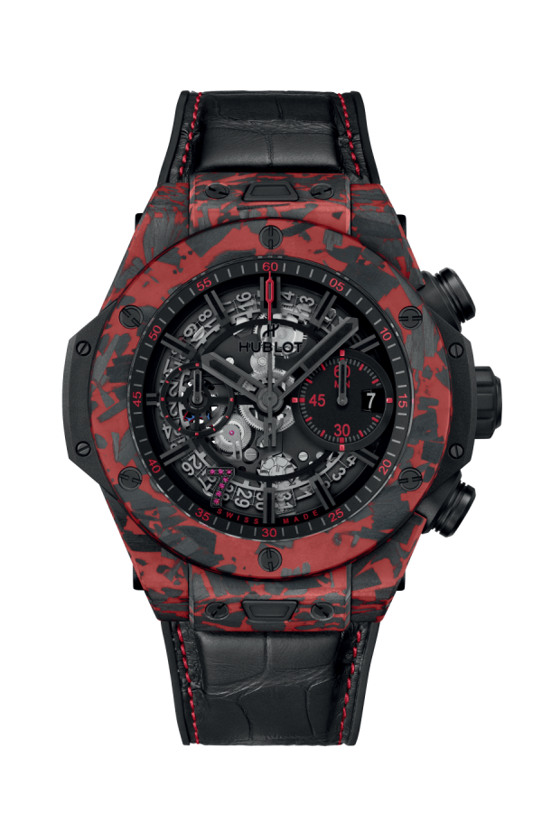 Hublot Big Bang Unico Red Carbon Las Vegas Boutique, Matt Red Frosted carbon, 44mm, Limited Edition, Ref# 421.QV.1113.LR.LVB23