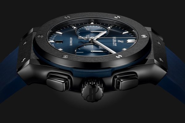 Hublot Classic Fusion Ceramic Blue Chronograph Ref# 521.CM.7170.RX