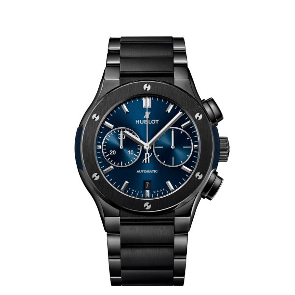 Hublot Classic Fusion Chronograph Automatic 45mm Ceramic Blue, Ref# 520.CM.7170.CM