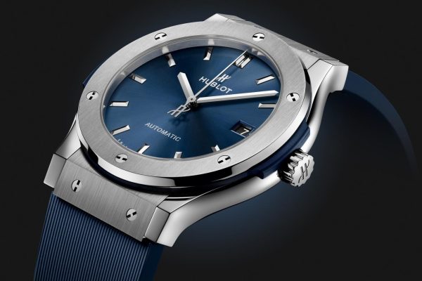 Hublot Classic Fusion Titanium Blue Ref# 511.NX.7170.RX