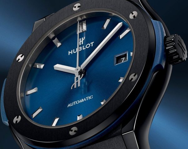 Hublot Classic Fusion Automatic 45mm Ceramic Blue, Ref# 510.CM.7170.CM