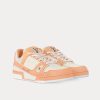 LV Trainers Nubuck  Grained Calf Leather Orange