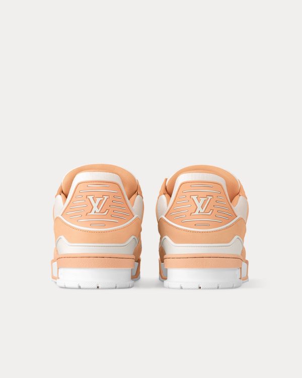 LV Trainers Nubuck  Grained Calf Leather Orange