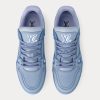 LV Trainer Grained Calf Leather Pastel Blue