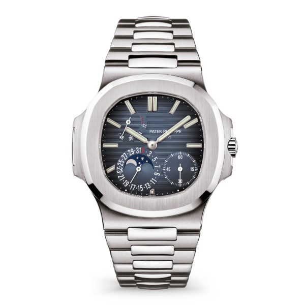 Patek Philippe Nautilus Date, Moon Phases Watch, Stainless Steel, 40mm, Ref# 5712/1A-001