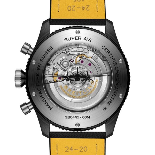 Breitling Super Avi B04 Chronograph Gmt 46 Mosquito Night Fighter Ref# SB04451A1B1X1