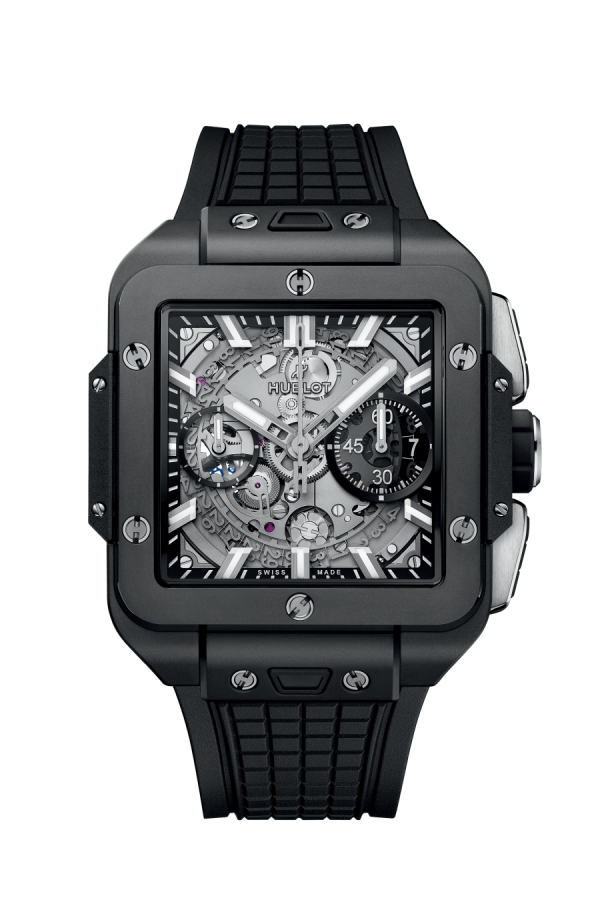 Hublot, Square Bang Unico Back Magic, 42mm, Black Ceramic, Ref# 821.CI.0170.RX