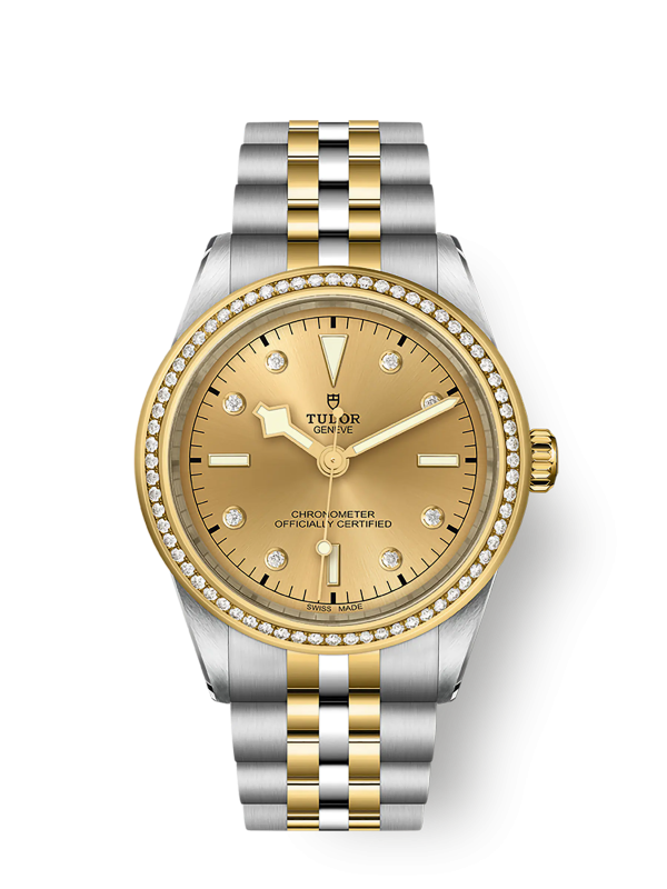 Tudor Black Bay 39 S&G, 316L Stainless Steel, 18k Yellow Gold and Diamonds, Ref# M79673-0007